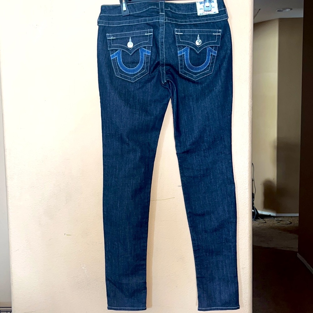 True religión womens dark denim jeans